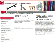 Tablet Screenshot of galwanotechnika-lakiernictwo.pl